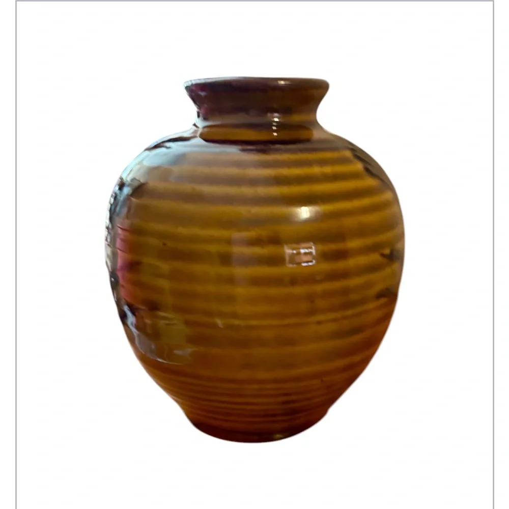 *3 for $30* VINTAGE STONEWARE VASE, Pottery. Made in Japan. - Picture 4 of 7